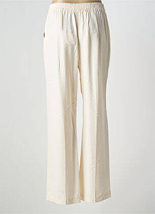 Pantalon large fermeture zip latéral taille normale beige MKT STUDIO femme
