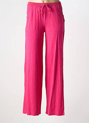 Pantalon large poches taille normale rose YERSE femme