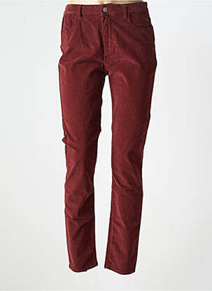 Pantalon slim stretch taille normale marron KANOPE femme