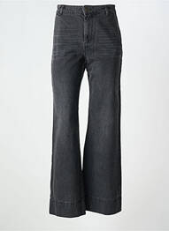 Jean coupe flare taille haute taille haute noir YERSE femme
