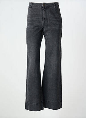 Jean coupe flare stretch taille haute noir YERSE femme