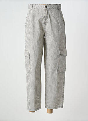 Pantalon cargo taille haute taille haute beige YERSE femme