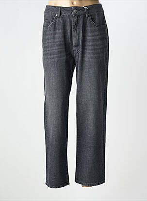 Jeans coupe droite stretch taille normale noir KANOPE femme