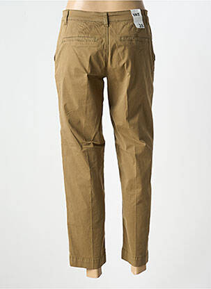 Pantalon chino tissage popeline taille normale vert MKT STUDIO femme