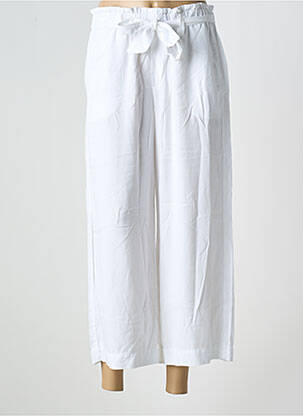 Pantalon 7/8 taille élastique taille normale blanc KANOPE femme
