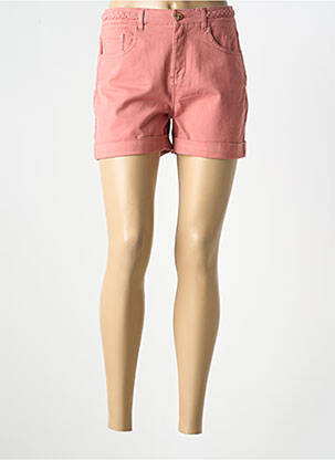 Short tissage denim taille normale rose LOLA ESPELETA femme