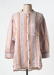 Chemisier tissage crêpe manches 3/4 violet MKT STUDIO femme