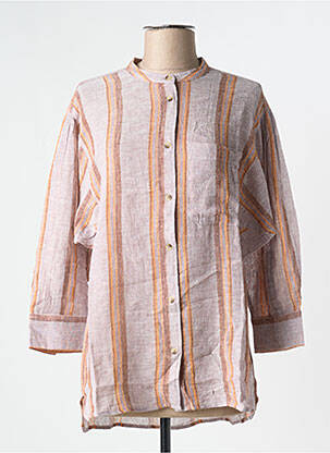 Chemisier tissage crêpe manches 3/4 violet MKT STUDIO femme