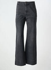 Jean coupe flare noir YERSE pour femme seconde vue