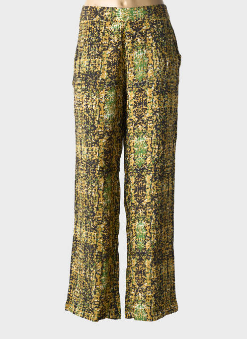 Pantalon large tissage popeline taille normale vert MKT STUDIO femme