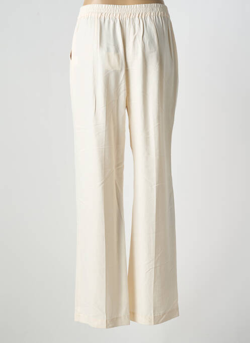 Pantalon large fermeture zip latéral taille normale beige MKT STUDIO femme