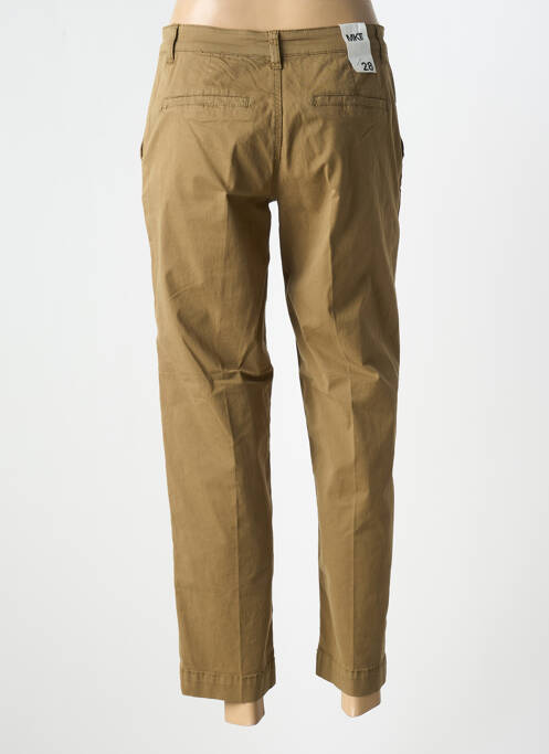 Pantalon chino tissage popeline taille normale vert MKT STUDIO femme