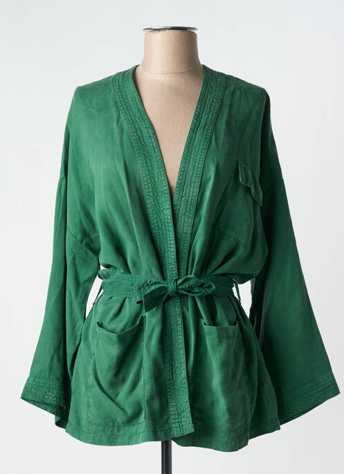 Veste kimono vert LOLA ESPELETA pour femme