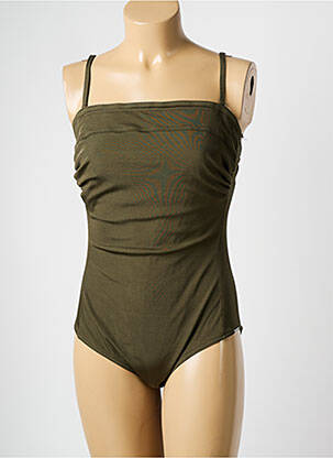 Maillot de bain 1 pièce vert MISS CARAÏBES pour femme