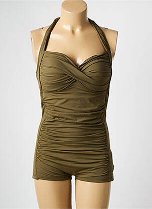 Maillot de bain 1 pièce vert SEAFOLLY pour femme