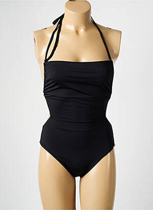 Maillot de bain 1 pièce bretelles élastiquées noir YSABEL MORA femme