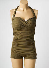 Maillot de bain 1 pièce vert SEAFOLLY femme