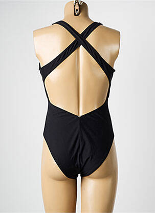 Maillot de bain 1 pièce bretelles élastiquées noir LPB femme