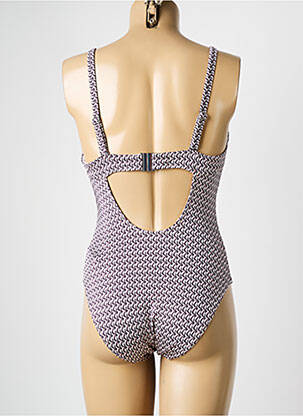 Maillot de bain 1 pièce imprimé fantaisie violet OLYMPIA femme