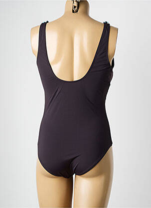 Maillot de bain 1 pièce bretelles élastiquées marron ADMAS femme