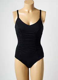 Maillot de bain 1 pièce bretelles élastiquées noir SEAFOLLY femme