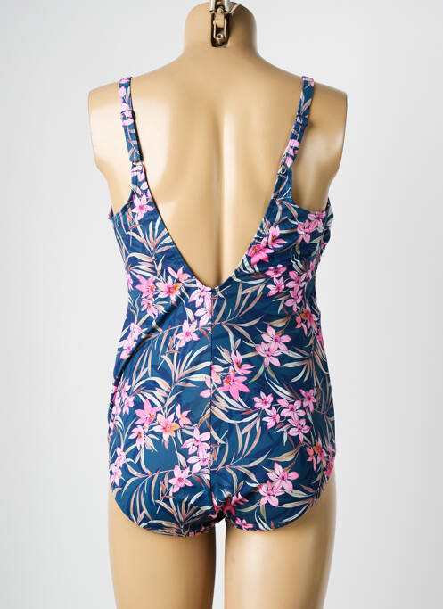 Maillot de bain 1 pièce bleu OLYMPIA pour femme