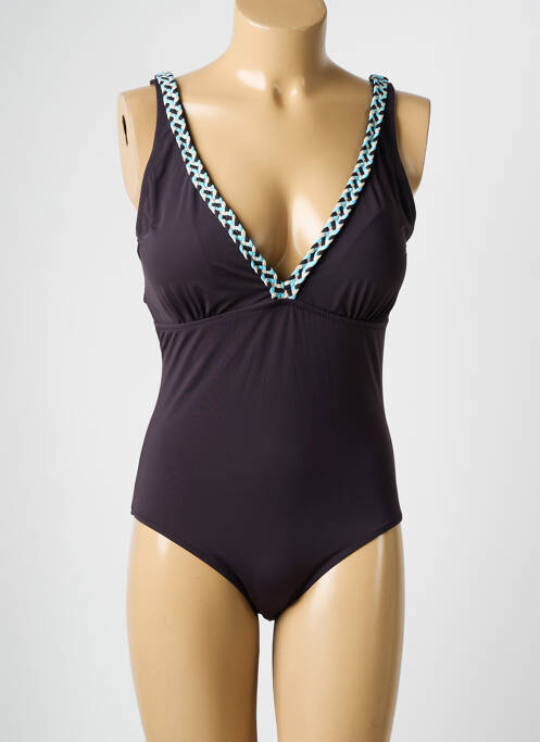 Maillot de bain 1 pièce marron ADMAS pour femme