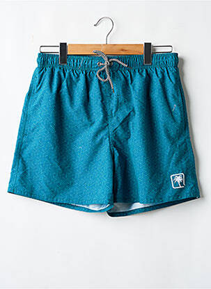 Short de bain imprimé fantaisie bleu SUN PROJECT homme