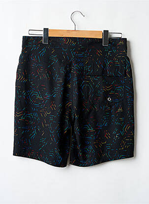 Short de bain imprimé fantaisie noir SUN PROJECT homme