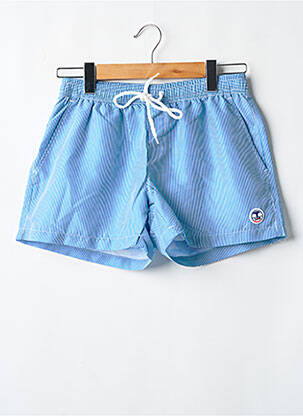 Short de bain imprimé rayures bleu LAGON BLEU homme
