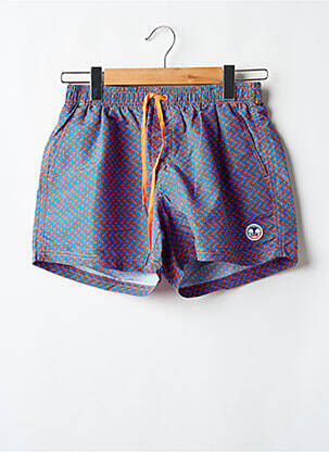 Short de bain imprimé fantaisie bleu LAGON BLEU homme