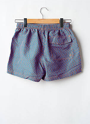 Short de bain imprimé fantaisie bleu LAGON BLEU homme