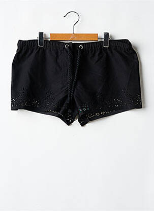 Short fermeture zippée sous rabat boutonné noir SEAFOLLY femme