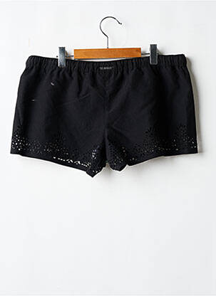 Short fermeture zippée sous rabat boutonné noir SEAFOLLY femme