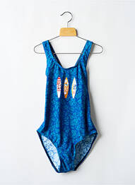 Maillot de bain 1 pièce imprimé fantaisie bleu OLYMPIA fille