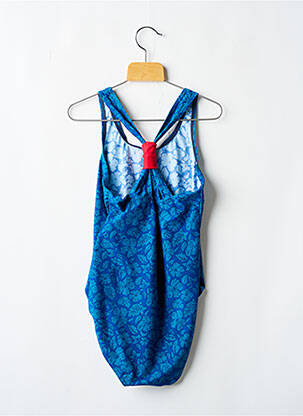 Maillot de bain 1 pièce imprimé fantaisie bleu OLYMPIA fille