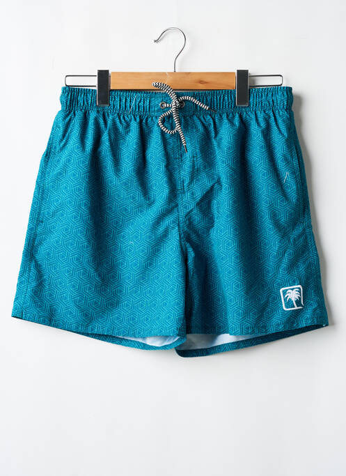 Short de bain imprimé fantaisie bleu SUN PROJECT homme