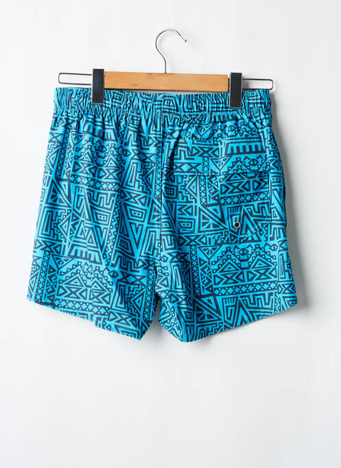 Short de bain imprimé fantaisie bleu SUN PROJECT homme