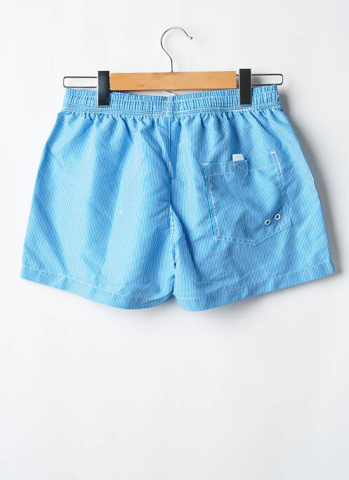 Short de bain imprimé rayures bleu LAGON BLEU homme