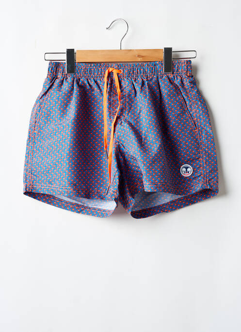 Short de bain imprimé fantaisie bleu LAGON BLEU homme