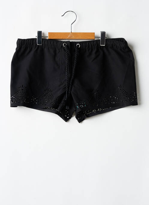 Short fermeture zippée sous rabat boutonné noir SEAFOLLY femme