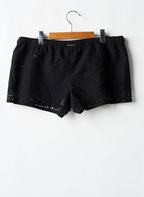 Short fermeture zippée sous rabat boutonné noir SEAFOLLY femme