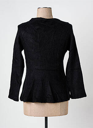 Veste casual col rond noir ARELINE femme