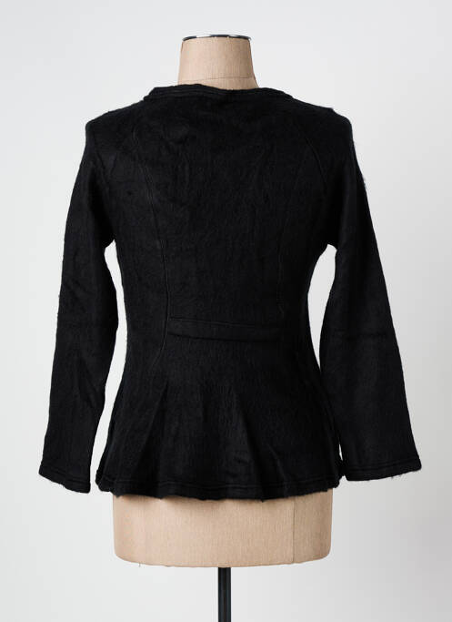 Veste casual col rond noir ARELINE femme