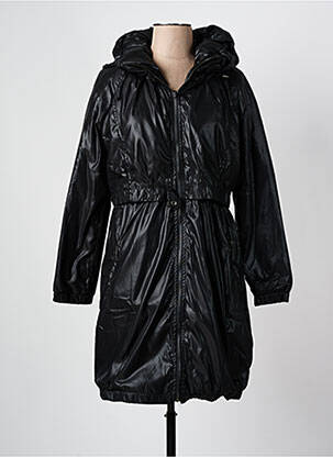 Parka fermeture zippée sur le devant sans capuche noir ARELINE femme