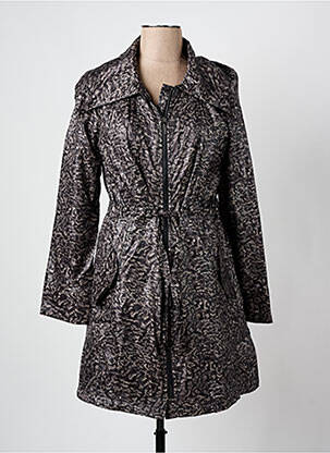 Coupe-vent poches a capuche noir ARELINE femme