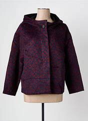 Manteau court bleu ARELINE pour femme seconde vue