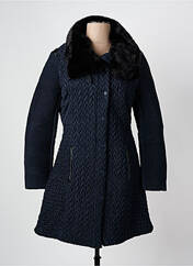 Manteau long bleu ARELINE pour femme seconde vue