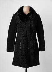 Manteau long noir ARELINE pour femme seconde vue