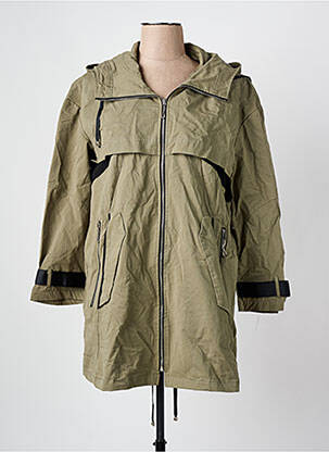Veste casual coupe droite vert ARELINE femme